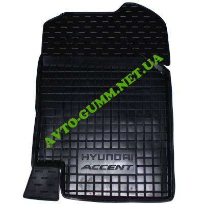 Коврики в салон для Hyundai Accent ( 2011 - 2017 ) полиуретан (AVTO-Gumm)