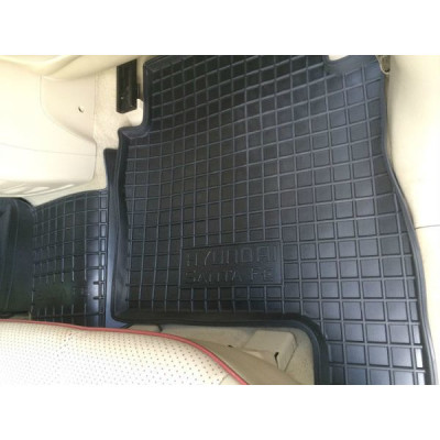 Коврики в салон для Hyundai Santa-Fe ( 2006 - 2010 ) (5мест) полиуретан (AVTO-Gumm)