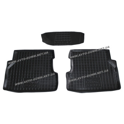 Коврики в салон для Ford Focus ( 2004 - 2011 ) полиуретан (AVTO-Gumm)