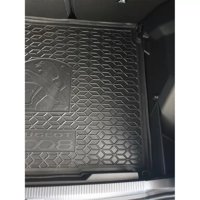 Килимок у багажник для авто Peugeot P 2008 (2020 >) (верхня полиця), поліуретановий (AVTO-Gumm)