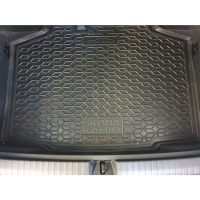 Коврик в багажник для авто Skoda Kamiq ( 2020 - ), резиновый (AVTO-Gumm)