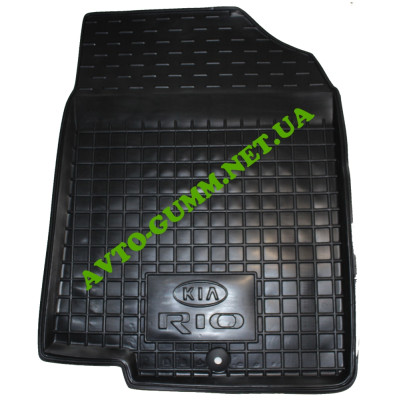 Коврики в салон, водительский + пассажир для KIA Rio ( 2011 - 2015 ), полиуретан (AVTO-Gumm)