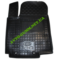Коврик в салон водительский для KIA Rio ( 2011 - 2015 ), резиновый (AVTO-Gumm)