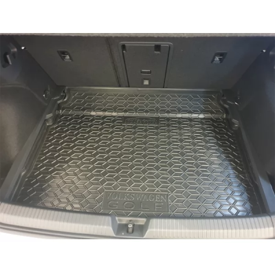 Коврики в багажник для авто Volkswagen Golf 8 (верхняя полка) полиуретан ( AVTO-Gumm )
