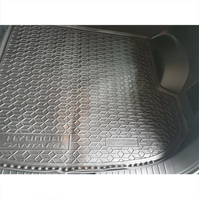 Килимок у багажник для авто Hyundai Santa-Fe (2021>) (7 місць), поліуретановий (AVTO-Gumm) Килимок у багажник для авто Hyundai Santa-Fe (2021>) (7 місць), поліуретановий (AVTO-Gumm)