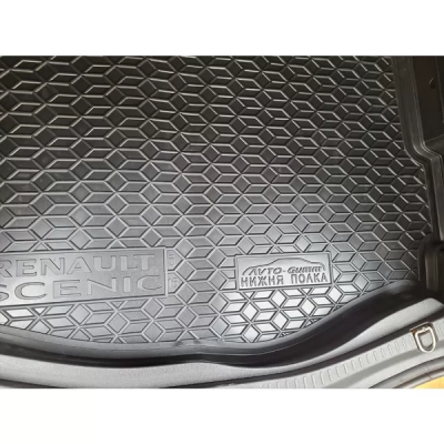 Килимок у багажник для авто Renault Grand Scenic IV (2016>) 7 місць, поліуретановий (AVTO-Gumm)