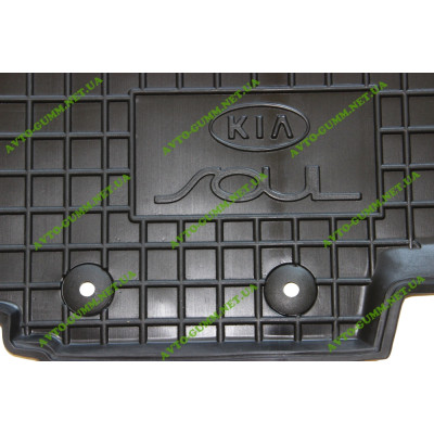 Коврик в салон водительский для KIA Soul ( 2009 - 2013 ), резиновый (AVTO-Gumm)