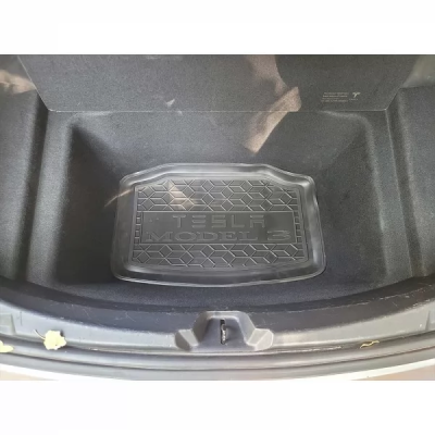 Килим багажника для авто Tesla Model 3 2017-2022 задний нижння ниша поліуретан ( AVTO-Gumm )