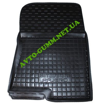Коврики в салон, водительский + пассажир для Mitsubishi Pajero Wagon lV ( 2007 - ) полиуретан (AVTO-Gumm)