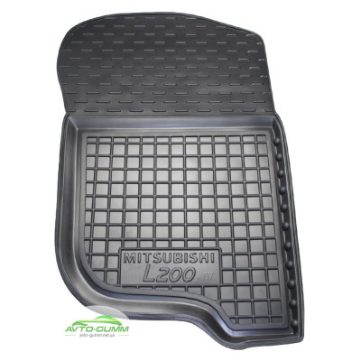 Коврики в салон для Mitsubishi L 200 ( 2005 - 2013 ) полиуретан (AVTO-Gumm)