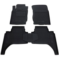 Коврики в салон для Mitsubishi L 200 long ( 2013 -  2015 ) полиуретан (AVTO-Gumm)