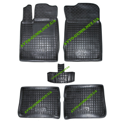 Килимки в салон для Renault Clio /Simbol ( 2001 - 2012 ) поліуретан (AVTO-Gumm)