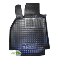 Коврик в салон водительский для Renault Megane ll ( 2002 - 2008 )  полиуретановый (AVTO-Gumm)