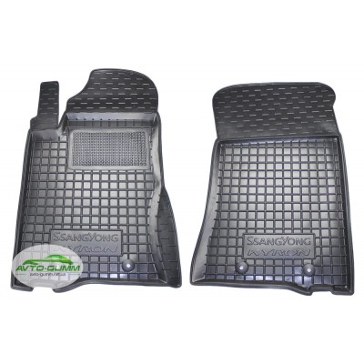 Коврики в салон, водительский + пассажир для Ssang Yong Kyron ( 2005 - 2015 ) полиуретан (AVTO-Gumm)