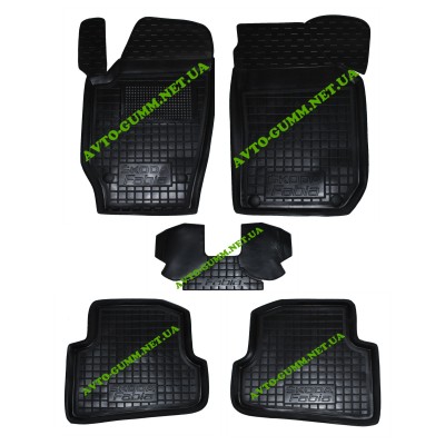 Коврики в салон для Skoda Fabia II ( 2007 - 2014 ) полиуретан (AVTO-Gumm)
