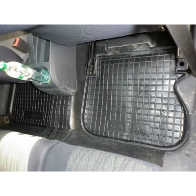 Килимки в салон, водійський + пасажирський для Volkswagen Caddy ( 2004 - 2015 ) (3 двери) поліуретан (AVTO-Gumm)