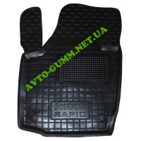 Коврик в салон водительский для Skoda Rapid ( 2013 - )  полиуретановый (AVTO-Gumm)