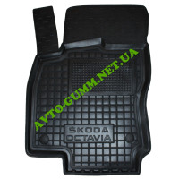 Килимок в салон, водія для Skoda Octavia A7 ( 2013 - 2020 ) поліуретановий (AVTO-Gumm)