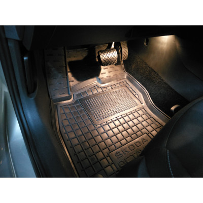 Коврики в салон для Skoda Octavia A7 ( 2013 - 2020 ) полиуретан (AVTO-Gumm)