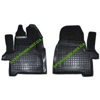 Килимки в салон, водійський + пасажирський для Ford Transit (2013-) 1+2 поліуретан ( Avto-Gumm )