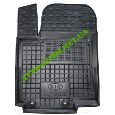 Коврик в салон водительский для KIA Rio (2015-), резиновый (AVTO-Gumm) Коврик в салон водительский для KIA Rio (2015-), резиновый (AVTO-Gumm)