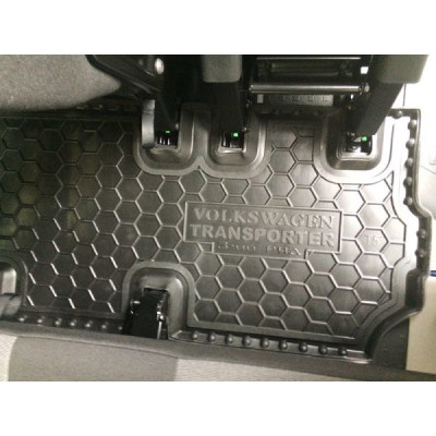 Коврики в салон для Volkswagen T 5 ( 2010 - 2015 ) Caravelle TOP (3-й ряд) (c печкой) полиуретан ( Avto-Gumm )