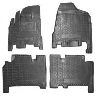 Коврики в салон для KIA Carnival ( 2006 - 2012 ) (первый и второй ряд) полиуретан ( Avto-Gumm )