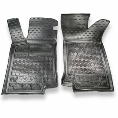 Коврики в салон, водительский + пассажир для Volkswagen Golf 3 ( 1991 - 1997 ) полиуретан ( AVTO-Gumm )