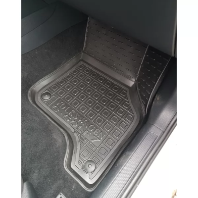 Коврики в салон, водительский + пассажир для Volkswagen e-Golf 7 ( 2012 - ) (электро) полиуретан ( AVTO-Gumm )