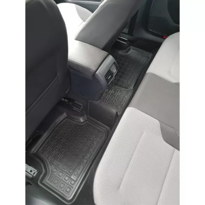 Коврики в салон, водительский + пассажир для Volkswagen e-Golf 7 ( 2012 - ) (электро) полиуретан ( AVTO-Gumm )