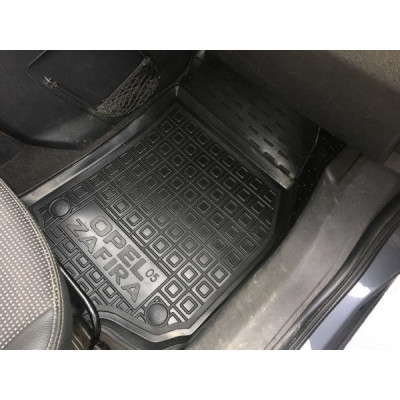 Коврики в салон, водительский + пассажир для Opel Zafira B (5 мест) ( 2005 - 2013 ) полиуретан ( AVTO-Gumm )
