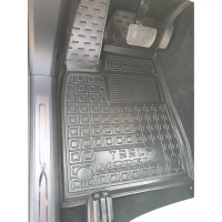 Коврики в салон, водительский + пассажир для Tesla Model X (7мест) полиуретан ( AVTO-Gumm )