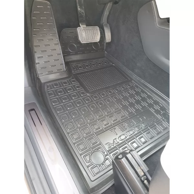 Коврики в салон, водительский + пассажир для Tesla Model X (7мест) полиуретан ( AVTO-Gumm )