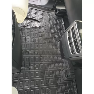 Коврики в салон, водительский + пассажир для Tesla Model X (7мест) полиуретан ( AVTO-Gumm )