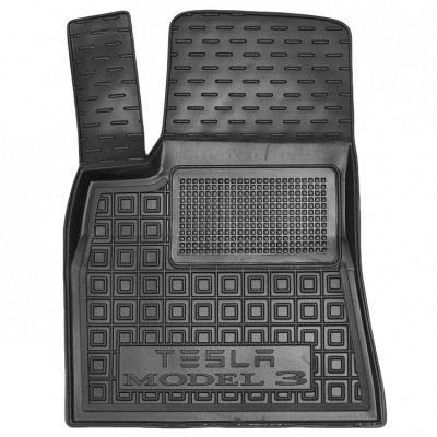 Коврик в салон, водительский для авто Tesla Model 3 ( 2017 - ) резиновые (AVTO-Gumm)