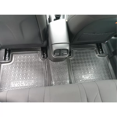 Коврики в салон, водительский + пассажир для авто Hyundai Elantra (2021- ) полиуретан ( AVTO-Gumm )