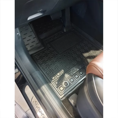 Килимки в салон, водійський + пасажир для авто Hyundai Santa-Fe (2021- ) поліуретан ( AVTO-Gumm )