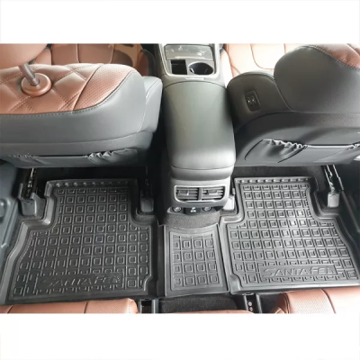 Килимки в салон, водійський + пасажир для авто Hyundai Santa-Fe (2021- ) поліуретан ( AVTO-Gumm )
