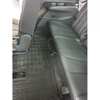 Коврики в салон, водительский + пассажир для авто Hyundai Palisade (7мест) полиуретан ( AVTO-Gumm )