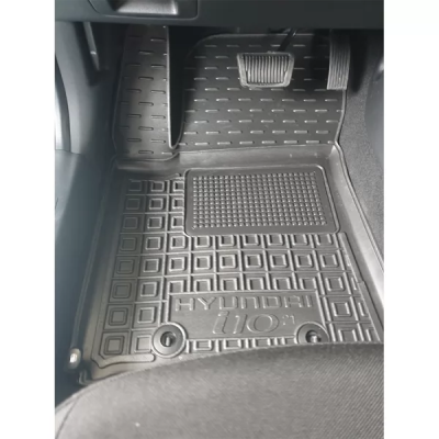 Килимки в салон, водійський + пасажир для авто Hyundai i - 10 (2021- ) поліуретан ( AVTO-Gumm )