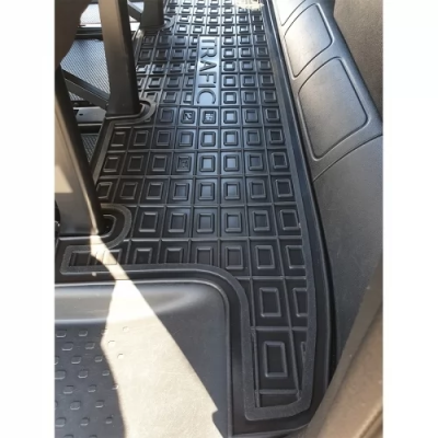 Коврики в салон Renault Trafic lll (2015>) (2-й ряд) (две боков. двери) полиуретан (AVTO-Gumm)