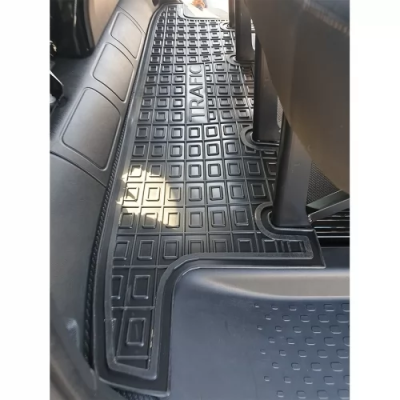 Коврики в салон Renault Trafic lll (2015>) (2-й ряд) (две боков. двери) полиуретан (AVTO-Gumm)