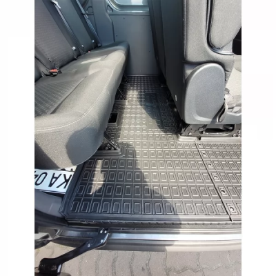 Коврики в салон для авто Ford Transit (2014>) 1+2 (2-й ряд) DoubleCab з 2-х частин полиуретан ( AVTO-Gumm )