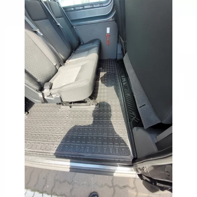 Коврики в салон для авто Ford Transit (2014>) 1+2 (2-й ряд) DoubleCab з 2-х частин полиуретан ( AVTO-Gumm )