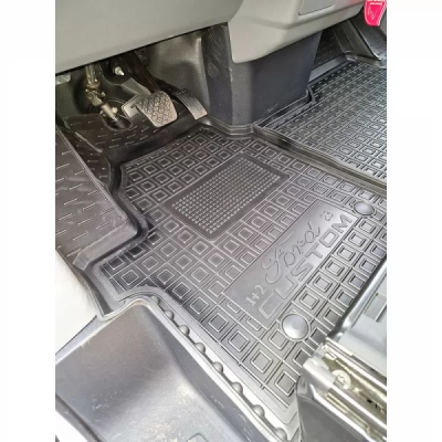 Коврики в салон для авто Ford Custom (Transit/Tourneo) (2024>) 1+2 полиуретан ( AVTO-Gumm )