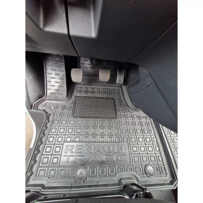 Коврики в салон для авто Renault Trafic lll (2021>) 1+2 вантаж. (передні) полиуретан ( AVTO-Gumm )