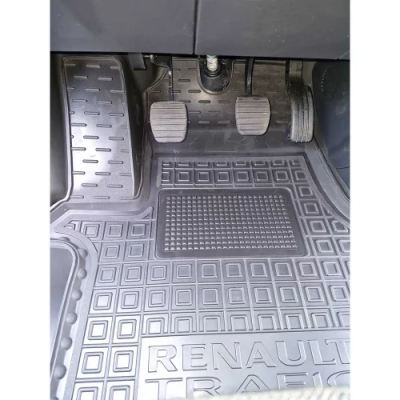 Коврики в салон для авто Renault Trafic lll (2021>) 1+2 вантаж. (передні) полиуретан ( AVTO-Gumm )