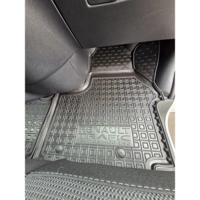 Коврики в салон для авто Renault Trafic lll (2021>) 1+2 пасажир (передні) полиуретан ( AVTO-Gumm )
