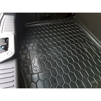 Килимок у багажник для авто Ford Fiesta (2010>) седан (USA), пластиковий (AVTO-Gumm) Килимок у багажник для авто Ford Fiesta (2010>) седан (USA), пластиковий (AVTO-Gumm)