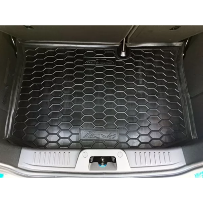 Килимок у багажник для авто Ford Fiesta (2010>) седан (USA), пластиковий (AVTO-Gumm) Килимок у багажник для авто Ford Fiesta (2010>) седан (USA), пластиковий (AVTO-Gumm)